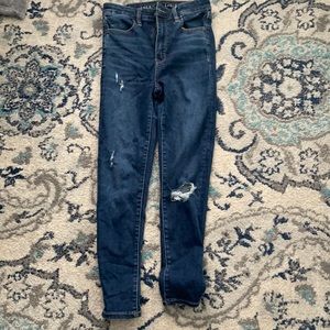 American Eagle skinny ripped jeans